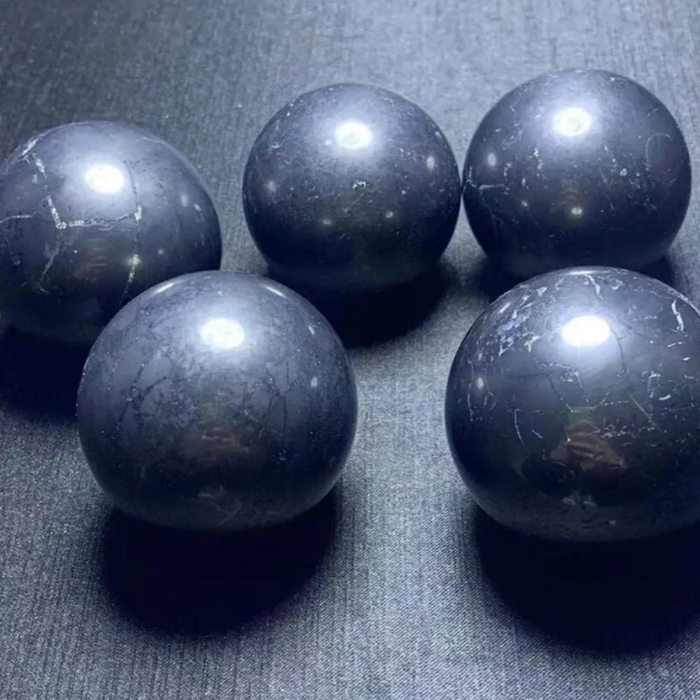 Shungite sphere for EMF protection - Picture 4 of 7